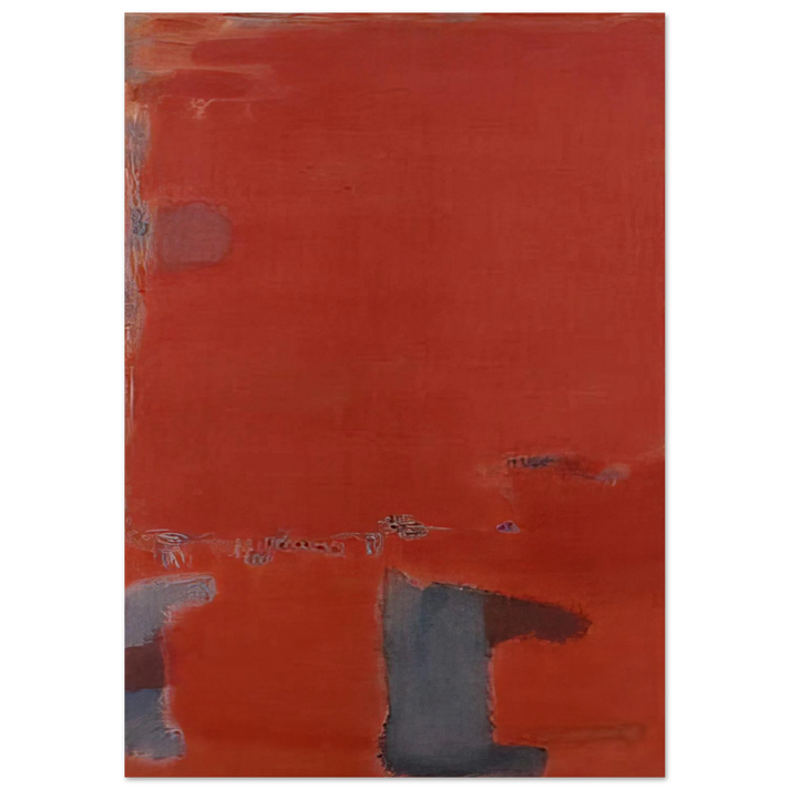 Mark Rothko - No. 21 - c.1949 New York , United States Wall Art - 21x29.7 cm / 8x12" - Premium Wooden Framed Poster With Fine Art Paper-canvas - White frame