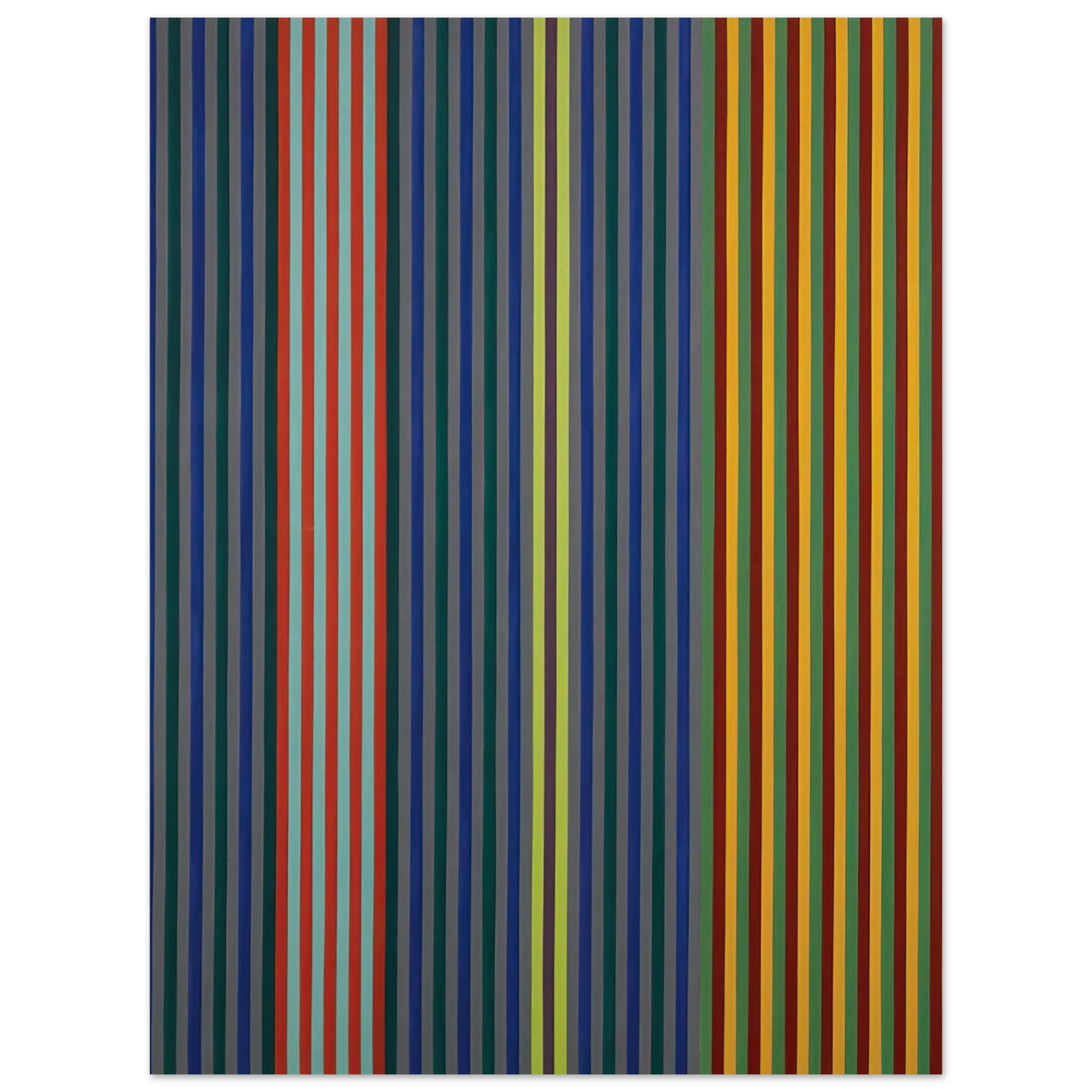 Gene Davis - Split Beat - 1965 75x100 cm / 30x40inches Fine Art Poster