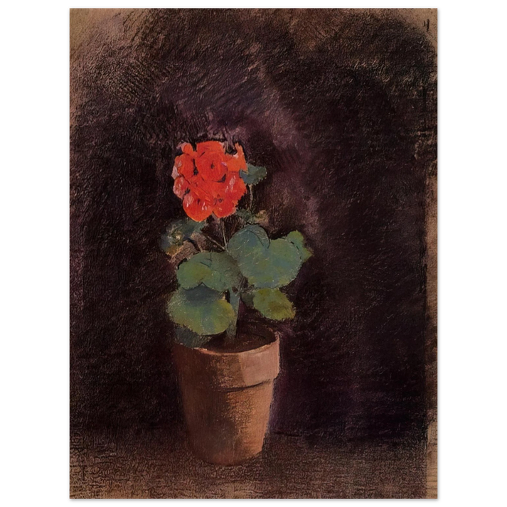 Odilon Redon - GERANIUM 75x100 cm / 30x40inches Fine Art Poster