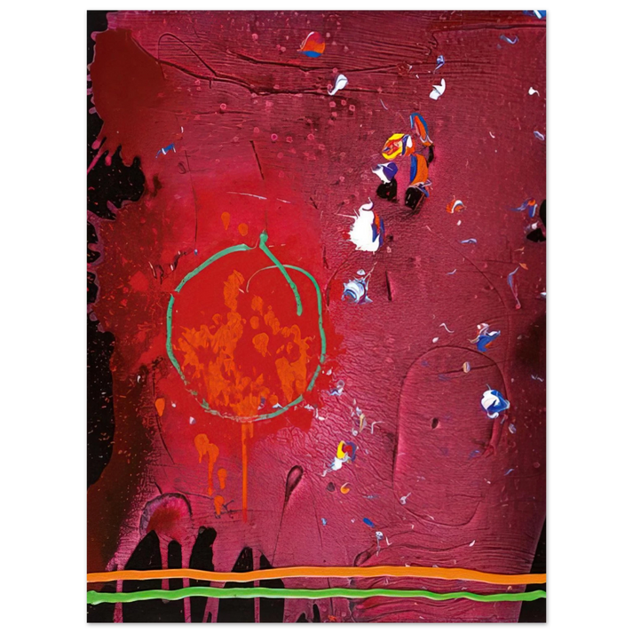 John Hoyland - One Life - 5.11.07 - 2007 75x100 cm / 30x40inches Fine Art Poster