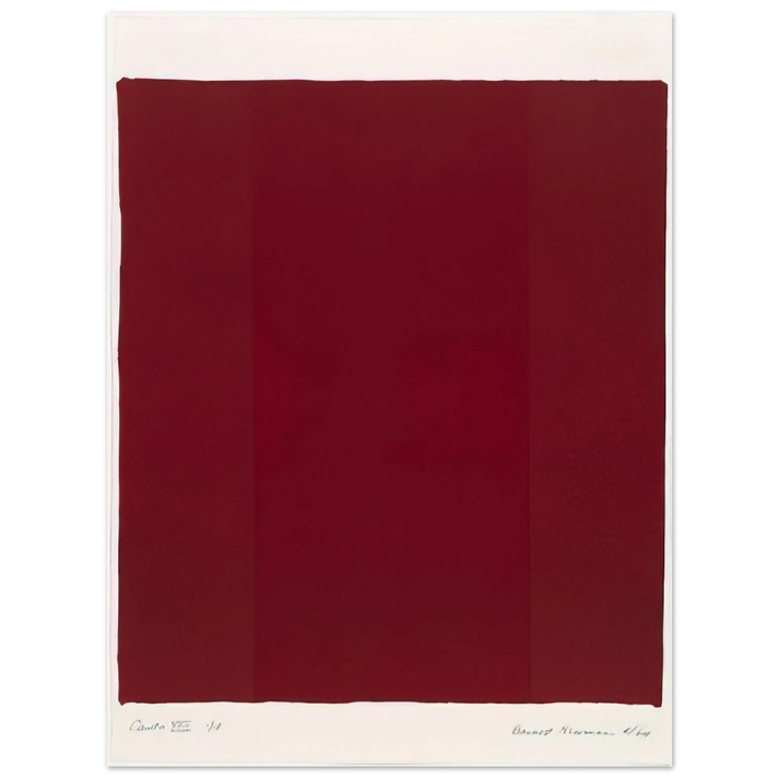 Barnett Newman - Canto XVII 75x100 cm / 30x40inches Fine Art Poster