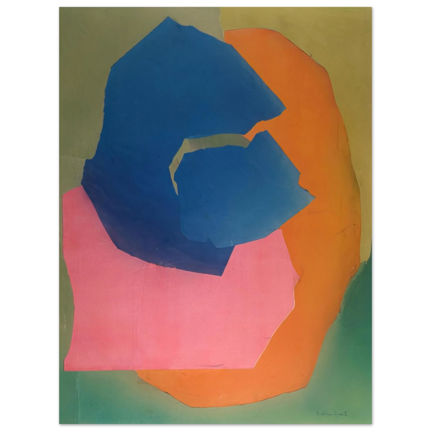 Esteban Vicente - KALANI HAWAII 1969 75x100 cm / 30x40inches Fine Art Poster