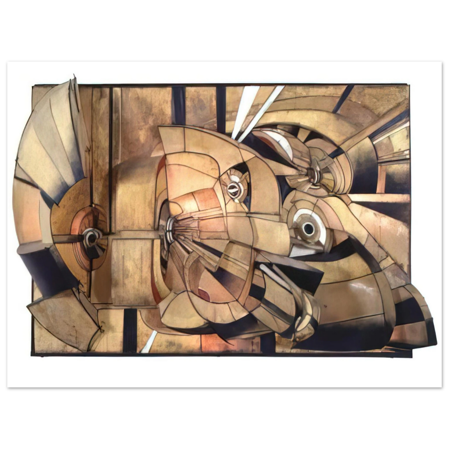 Lee Bontecou - UNTITLED 1966 75x100 cm / 30x40inches Fine Art Poster