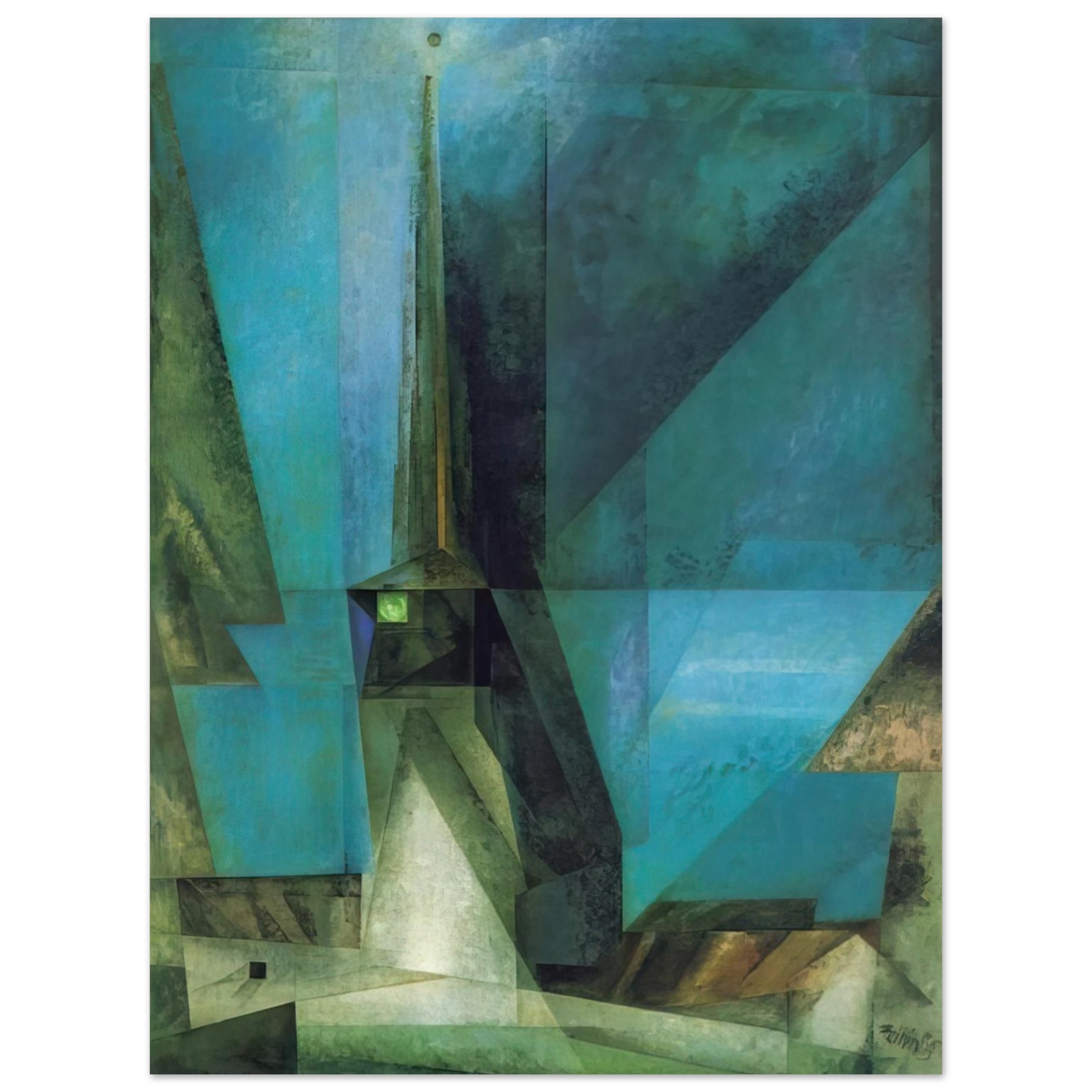 Lyonel Feininger - GELMERODA XIII 1936 75x100 cm / 30x40inches Fine Art Poster