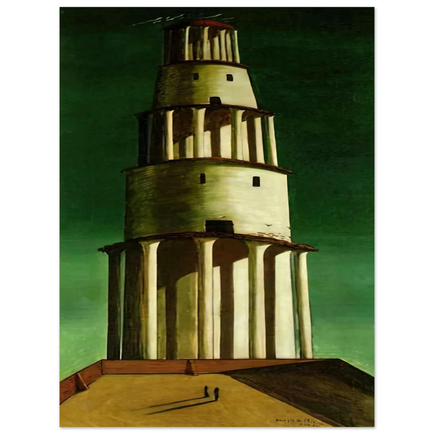 Giorgio de Chirico - THE GREAT TOWER 1913 75x100 cm / 30x40inches Fine Art Poster