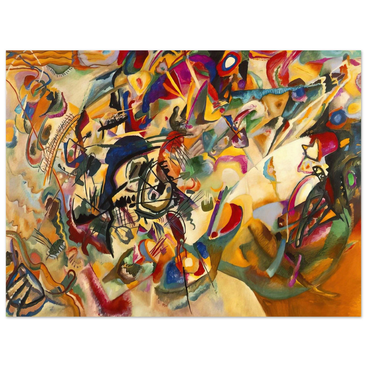 Wassily Kandinsky - COMPOSITION VII 1913 75x100 cm / 30x40inches Fine Art Poster