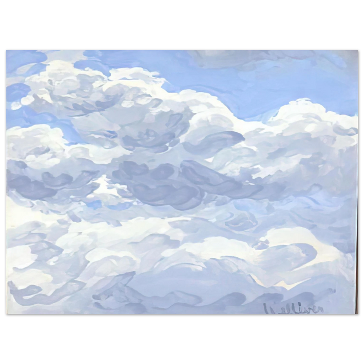 Neil Welliver - Study for Clouds II - 1979 75x100 cm / 30x40inches Fine Art Poster