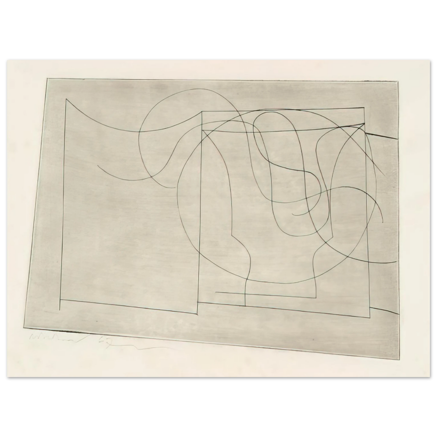 Ben Nicholson - Aegean - 1967 75x100 cm / 30x40inches Fine Art Poster