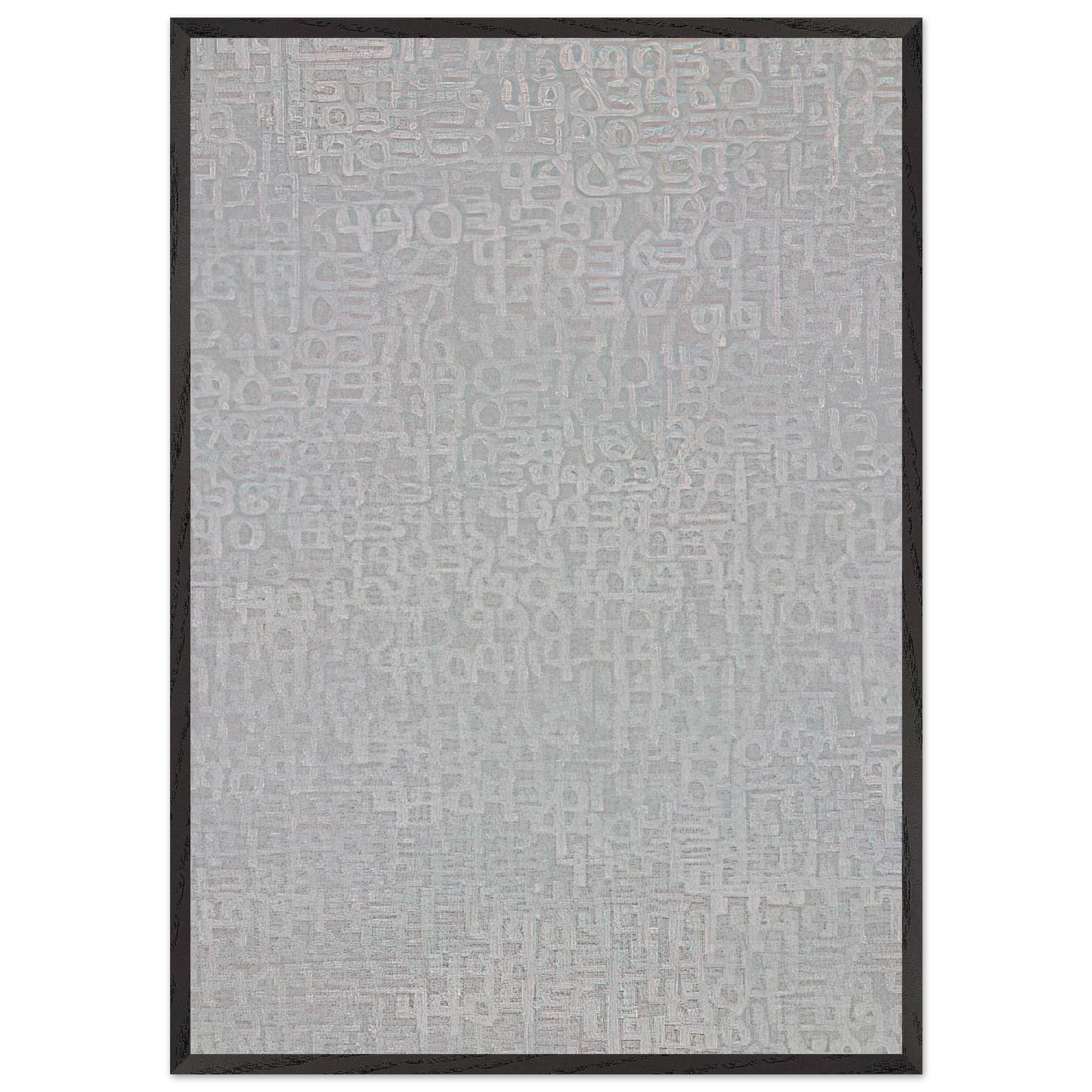 19651 - Detail 4894231 - 4914799 - Conceptual Art - Roman Opalka 70x100 cm / 28x40 inches Framed Art Print – Black Wooden Frame