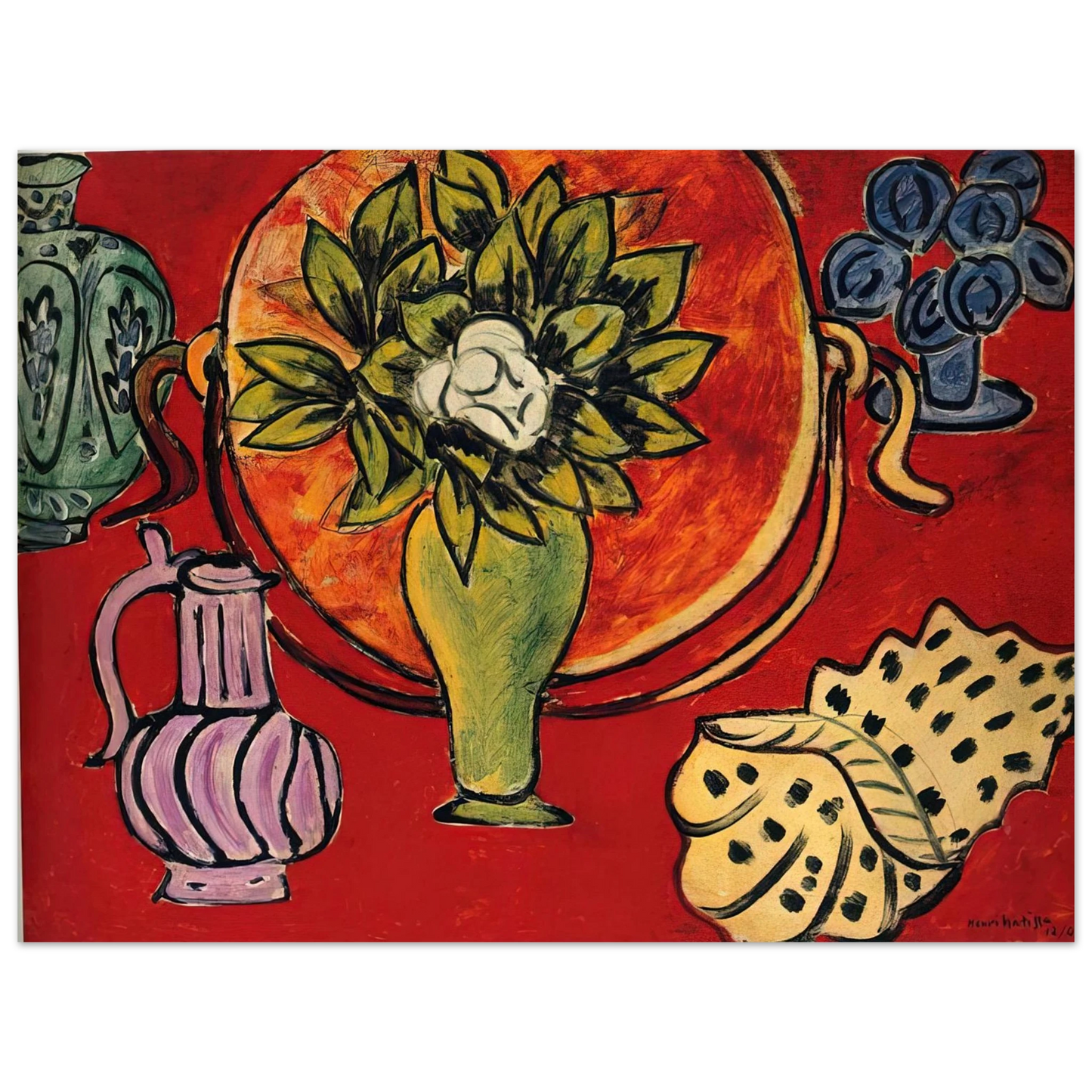 Henri Matisse - STILL LIFE WITH A MAGNOLIA 1941 75x100 cm / 30x40inches Fine Art Poster