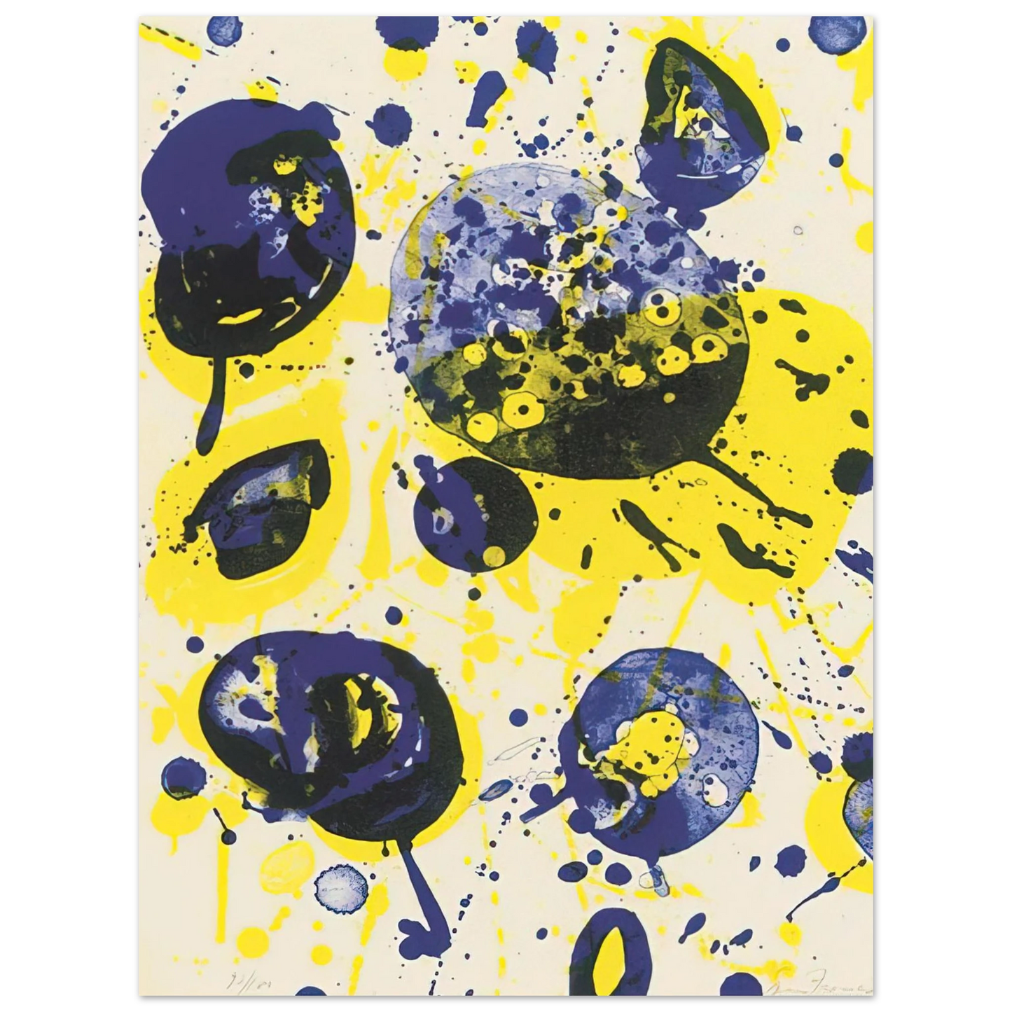 Sam Francis - Untitled from Pasadena Box Lembark L61 75x100 cm / 30x40inches Fine Art Poster