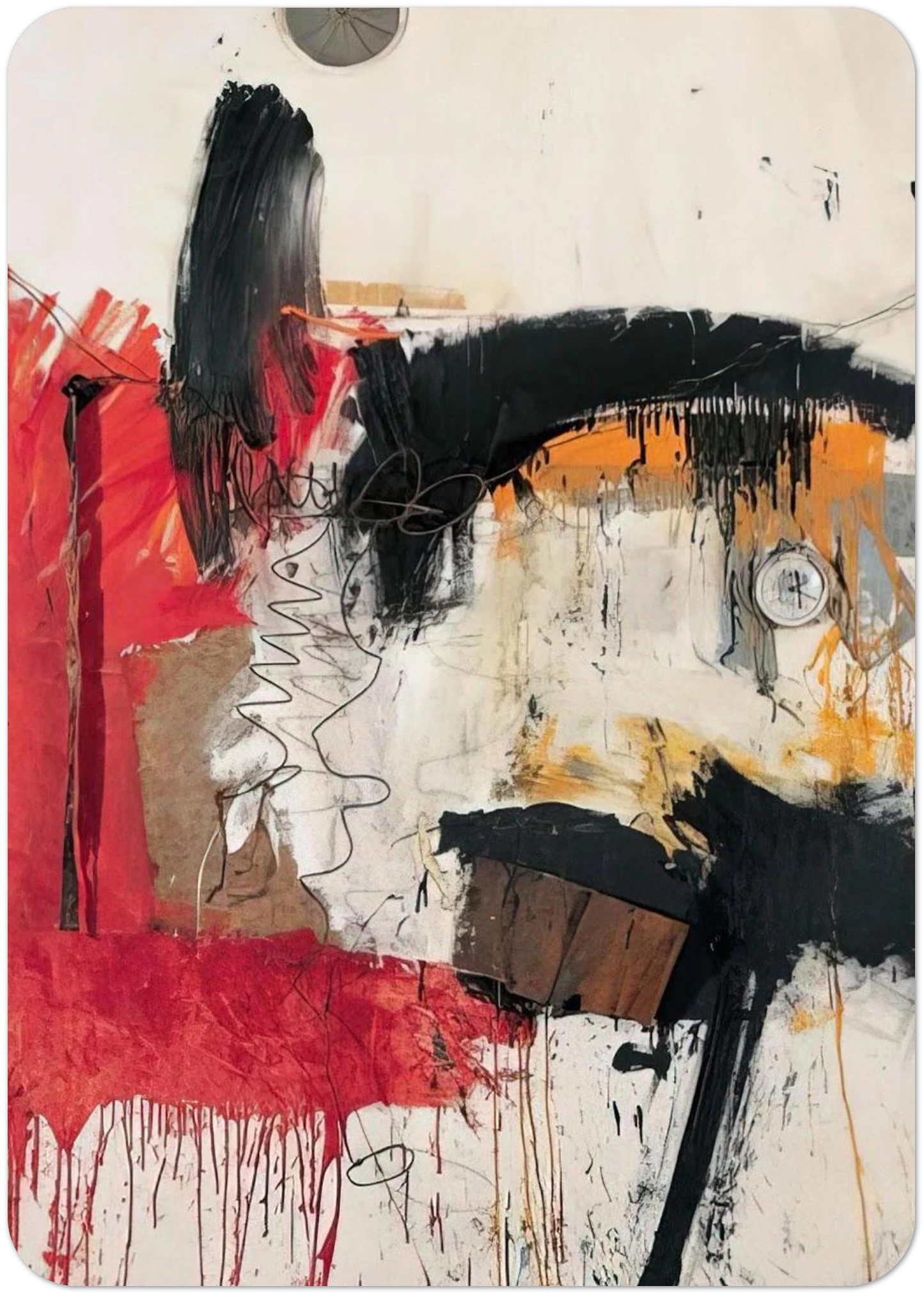 FIRST TIME PAINTING 1961 By Robert Rauschenberg Pack of 10 Post Cards | Robert Rauschenberg Post Cards | A6 (10.5 x 14.8 cm) - 4.1 x 5.8 inches