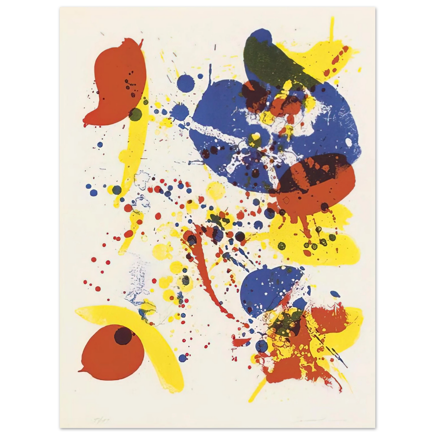 Sam Francis - Untitled from Pasadena Box Lembark L62 75x100 cm / 30x40inches Fine Art Poster
