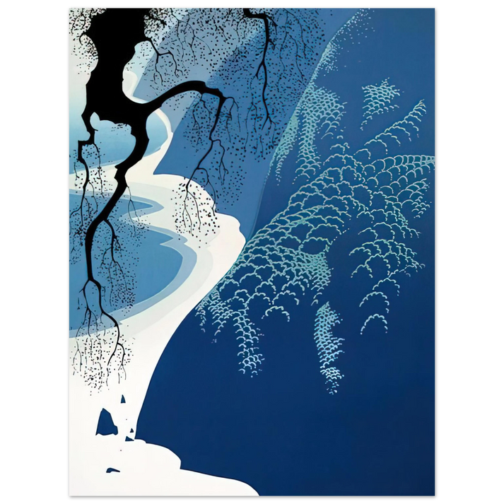 Eyvind Earle - Big Sur and Branch 75x100 cm / 30x40inches Fine Art Poster