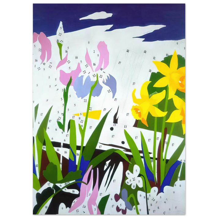 Andy Warhol - Do It Yourself Flowers Fine Art Poster