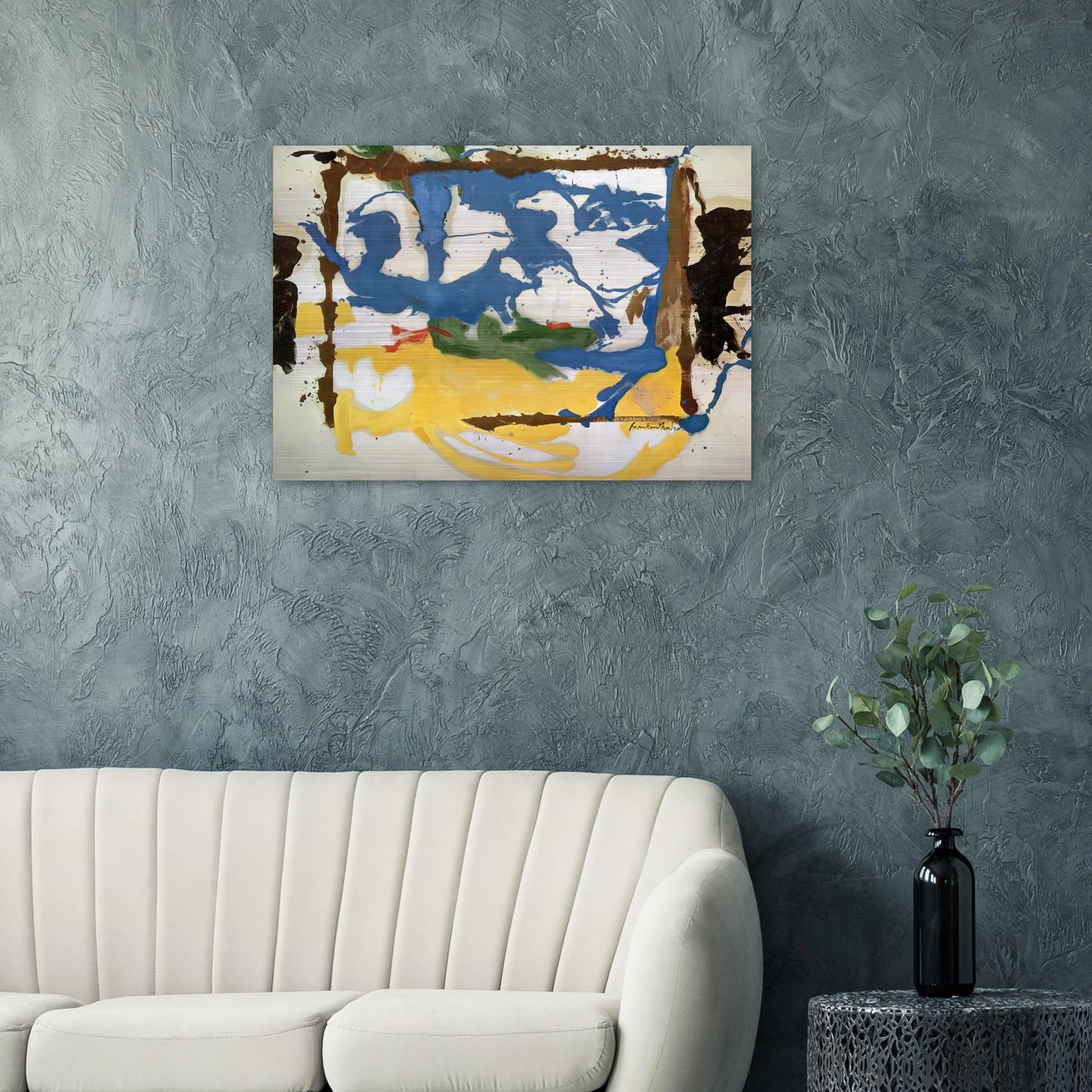 Swan Lake #2 - 1961 - Helen Frankenthaler Brushed Aluminum Print - 70x100 cm / 28x40 inches | Helen Frankenthaler Aluminum Print | Helen Frankenthaler Prints