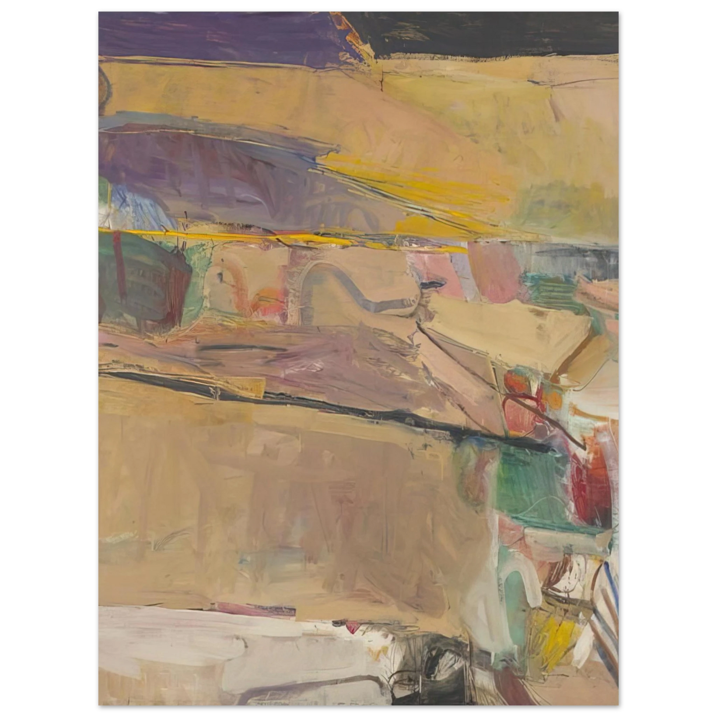 Richard Diebenkorn - Berkeley #54 75x100 cm / 30x40inches Fine Art Poster