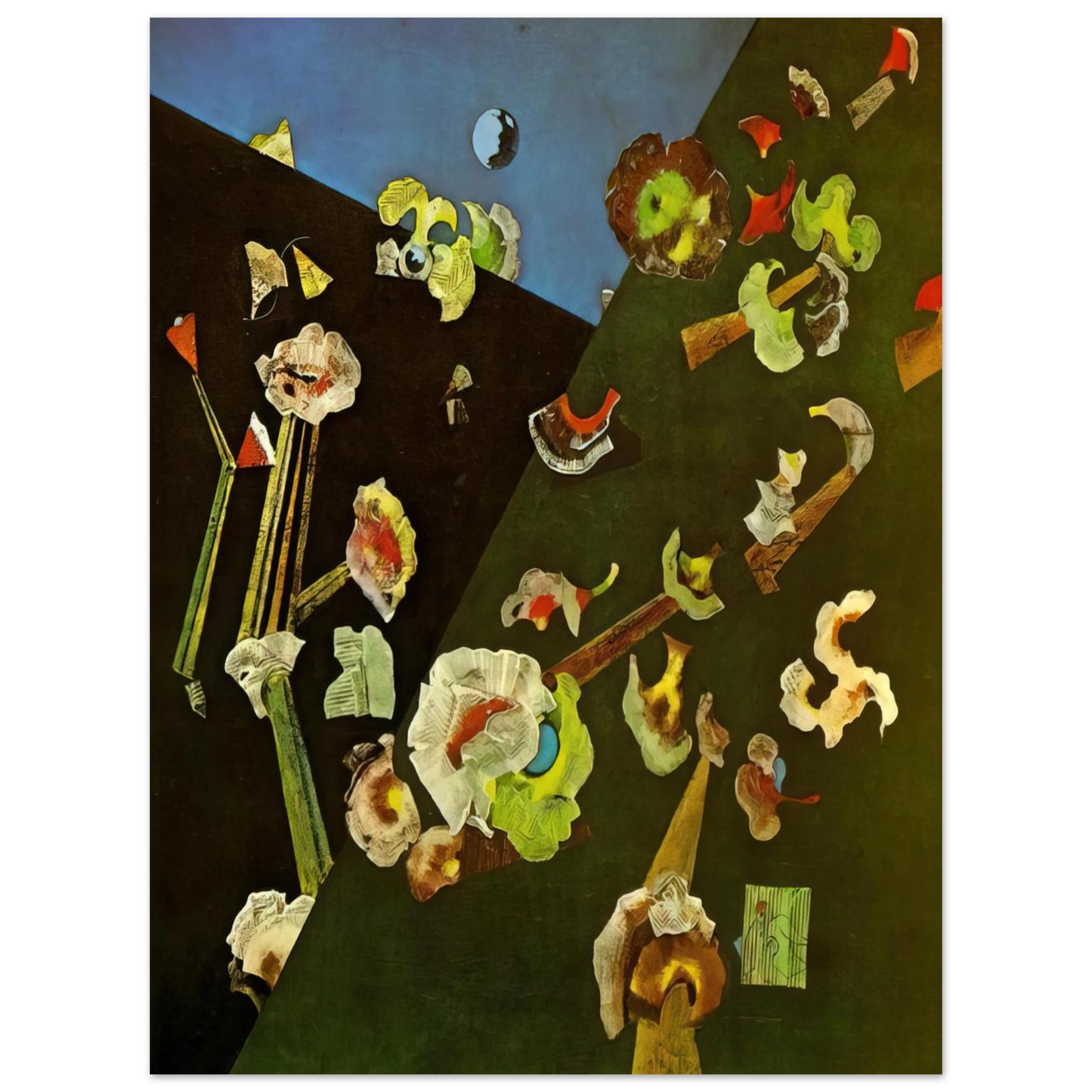 Max Ernst - Snow Flowers 75x100 cm / 30x40inches Fine Art Poster