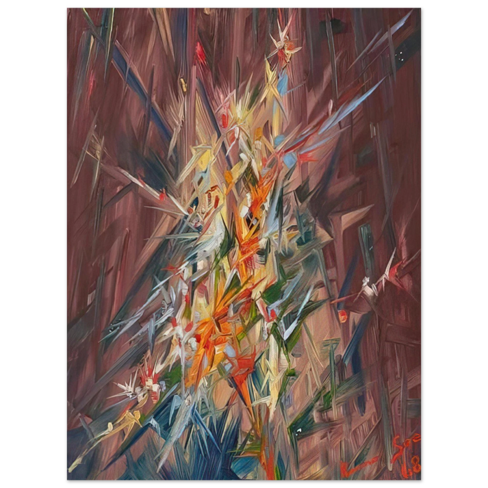 Konrad Zuse - Untitled - 1968 75x100 cm / 30x40inches Fine Art Poster