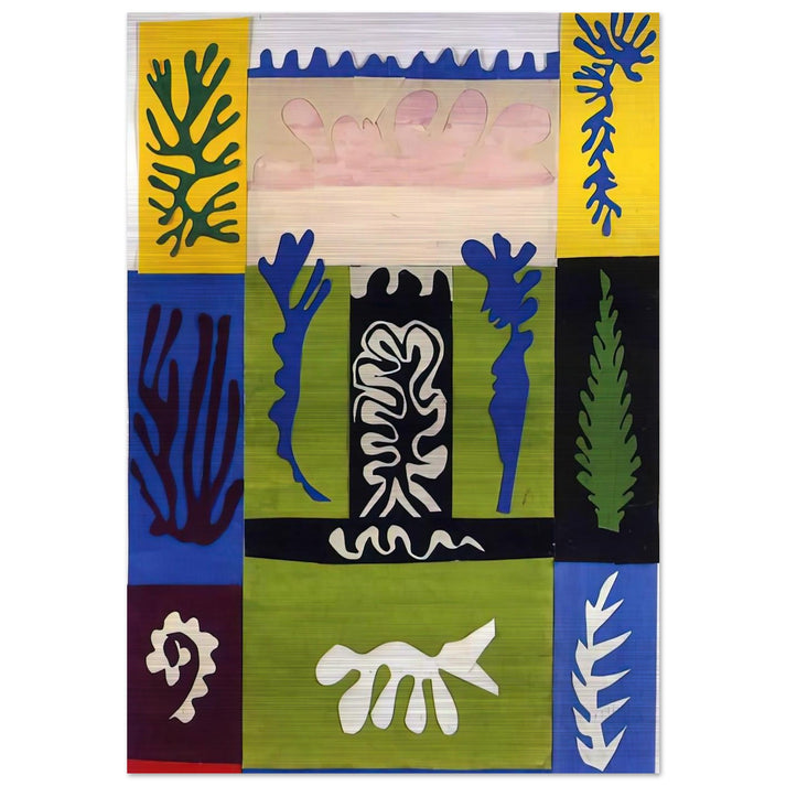 CUT OUTS 5 - Henri Matisse Brushed Aluminum Print - 70x100 cm / 28x40 inches | Henri Matisse Aluminum Print | Henri Matisse Prints