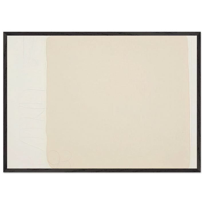 Untitled from BAM III - Robert Ryman 70x100 cm / 28x40 inches Framed Art Print – Black Wooden Frame
