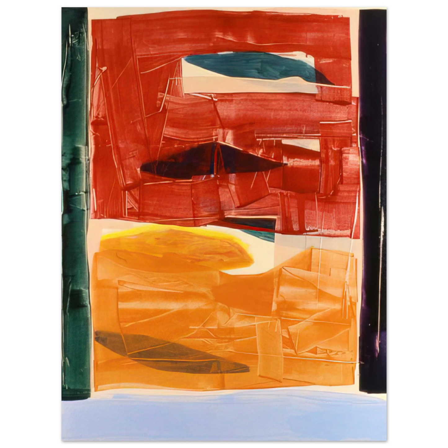 Ronnie Landfield - Circe's Palace - 1982 75x100 cm / 30x40inches Fine Art Poster