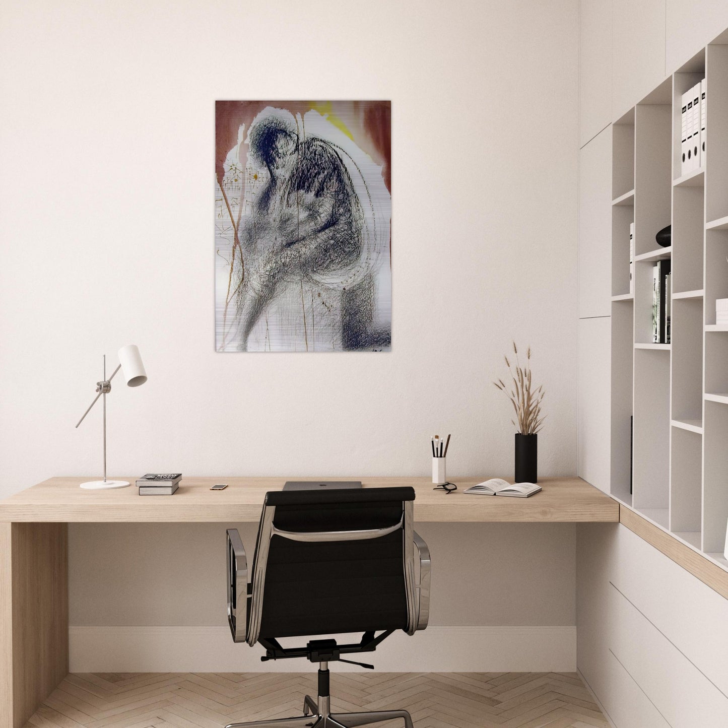SEDET SOLA CIVITAS PLENA POUPOLO 2 CHRONICLES 36 19 1967 - Salvador Dali Brushed Aluminum Print - 70x100 cm / 28x40 inches | Salvador Dali Aluminum Print | Salvador Dali Prints