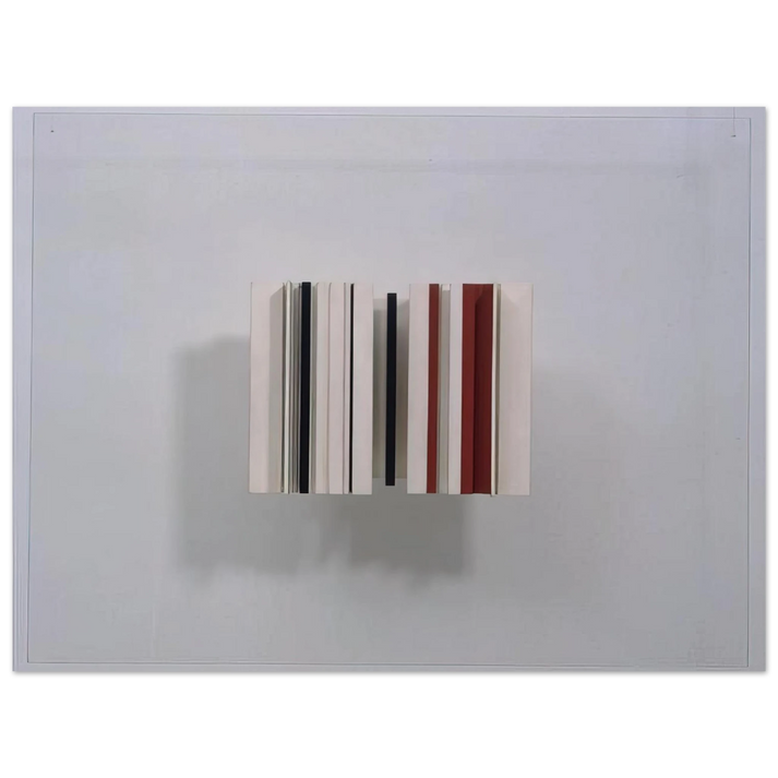 Victor Pasmore - RELIEF CONSTRUCTION IN WHITE BLACK AND MAROON 1963 75x100 cm / 30x40inches Fine Art Poster