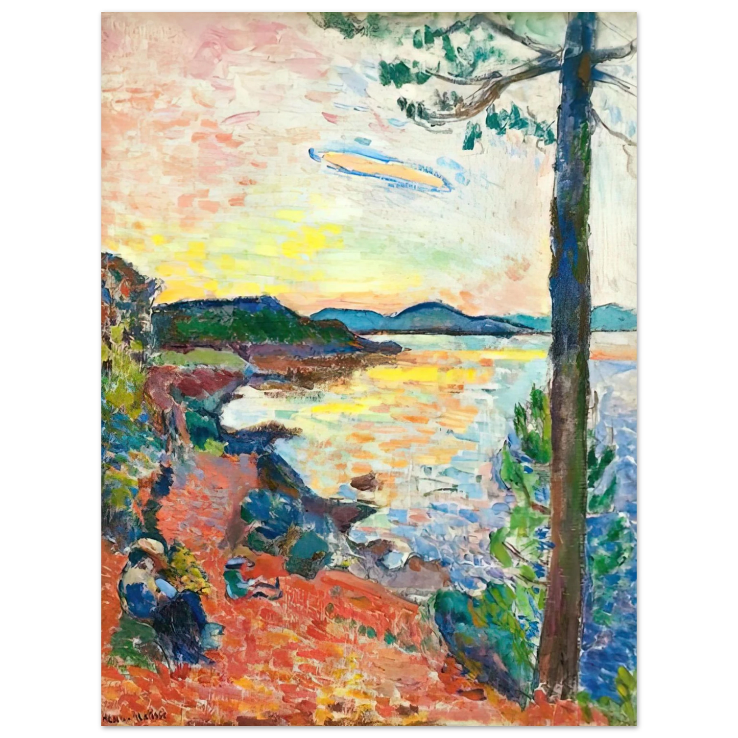Henri Matisse - THE GULF OF SAINT TROPEZ 1904 75x100 cm / 30x40inches Fine Art Poster