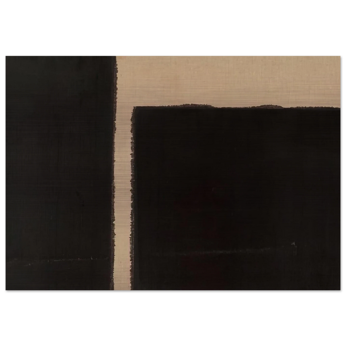 Burnt Umber Ultramarine Blue - 1998 - Yun Hyong-keun Brushed Aluminum Print - 70x100 cm / 28x40 inches | Yun Hyong-keun Aluminum Print | Yun Hyong-keun Prints