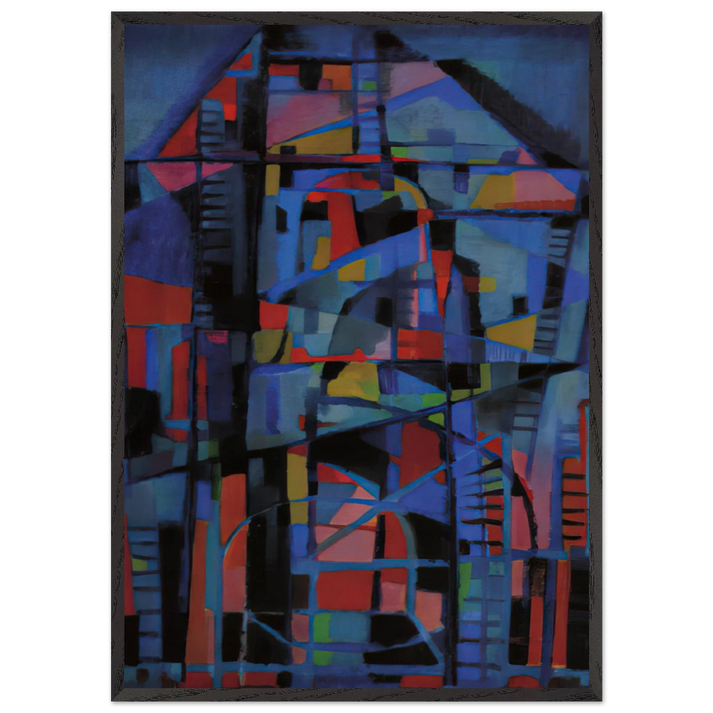 Angelus domini nuntiavit mari - 1947 - Alfred Manessier 70x100 cm / 28x40 inches Framed Art Print – Black Wooden Frame