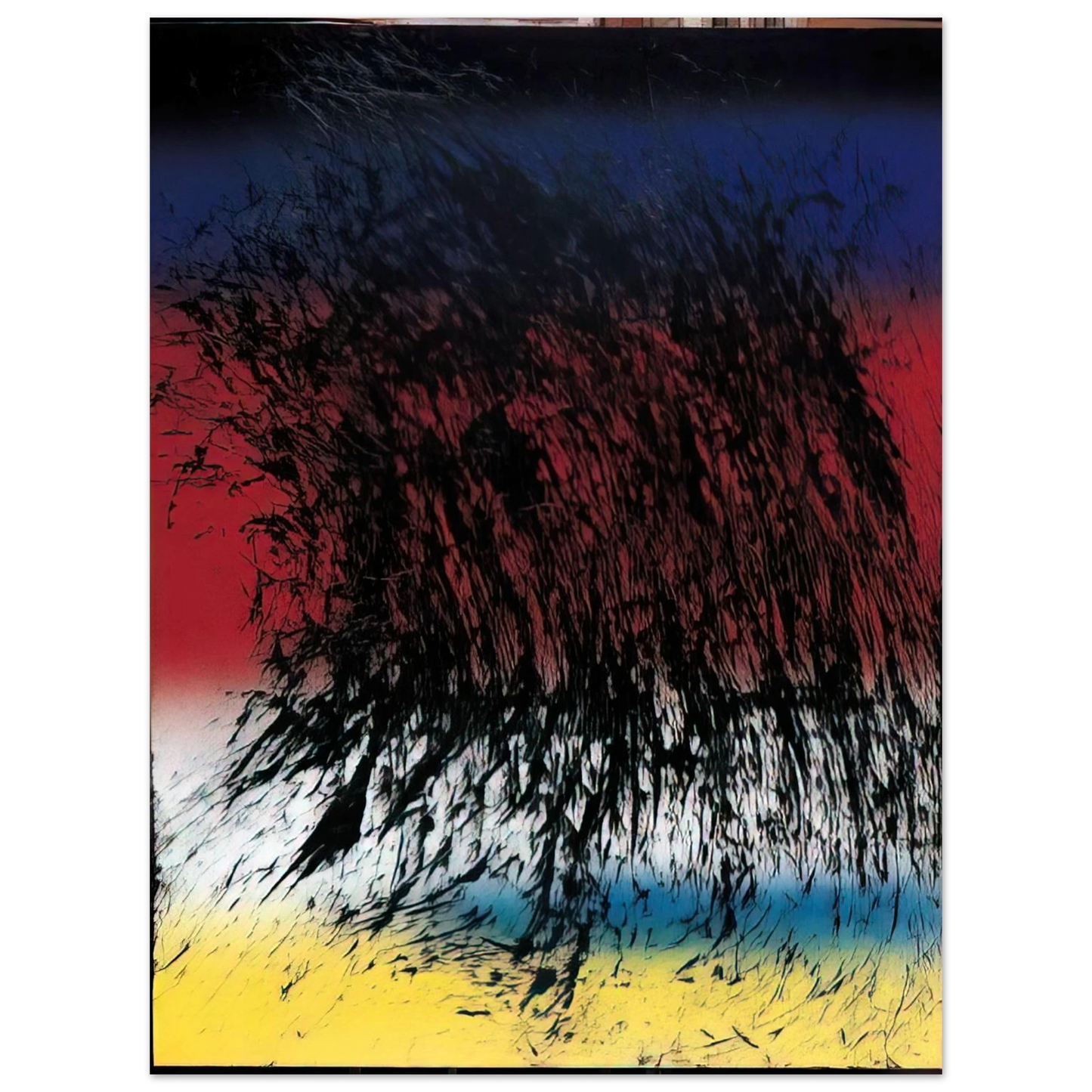 Hans Hartung - Untitled - 1982 75x100 cm / 30x40inches Fine Art Poster