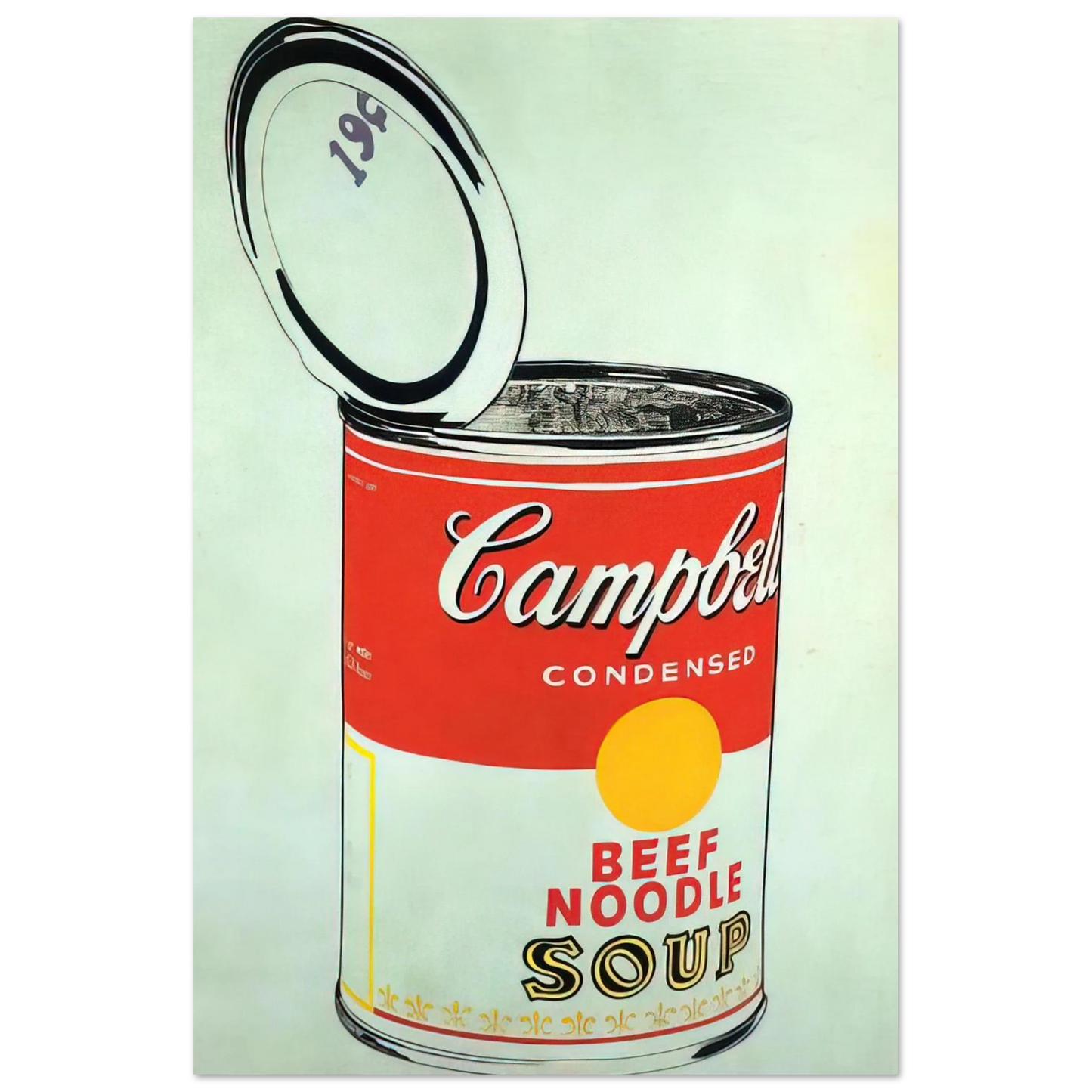 Andy Warhol - Big Campbell's Soup Can 19c Beef Noodle Fine Art Poster
