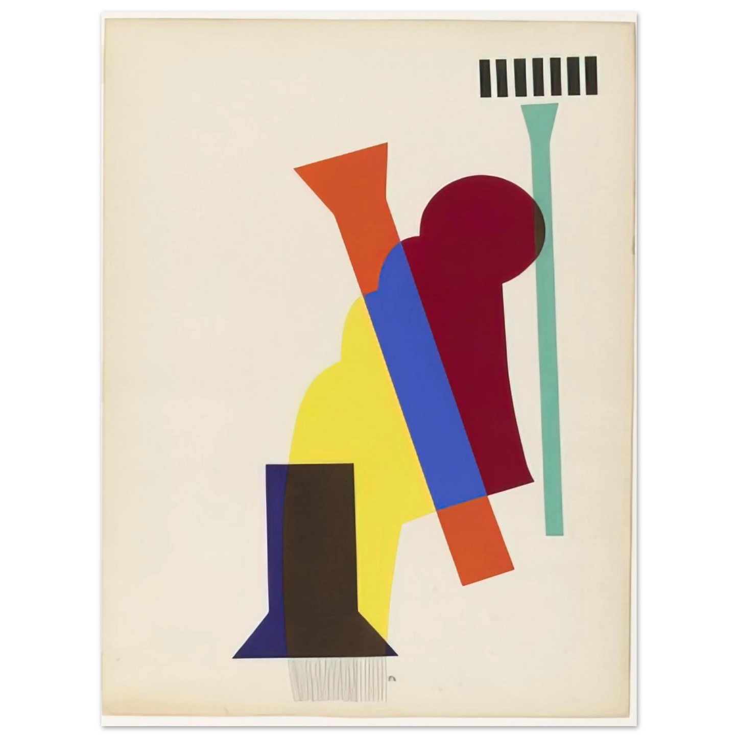 Man Ray - CONCRETE MIXER FROM THE PORTFOLIO REVOLVING DOORS 1926 75x100 cm / 30x40inches Fine Art Poster