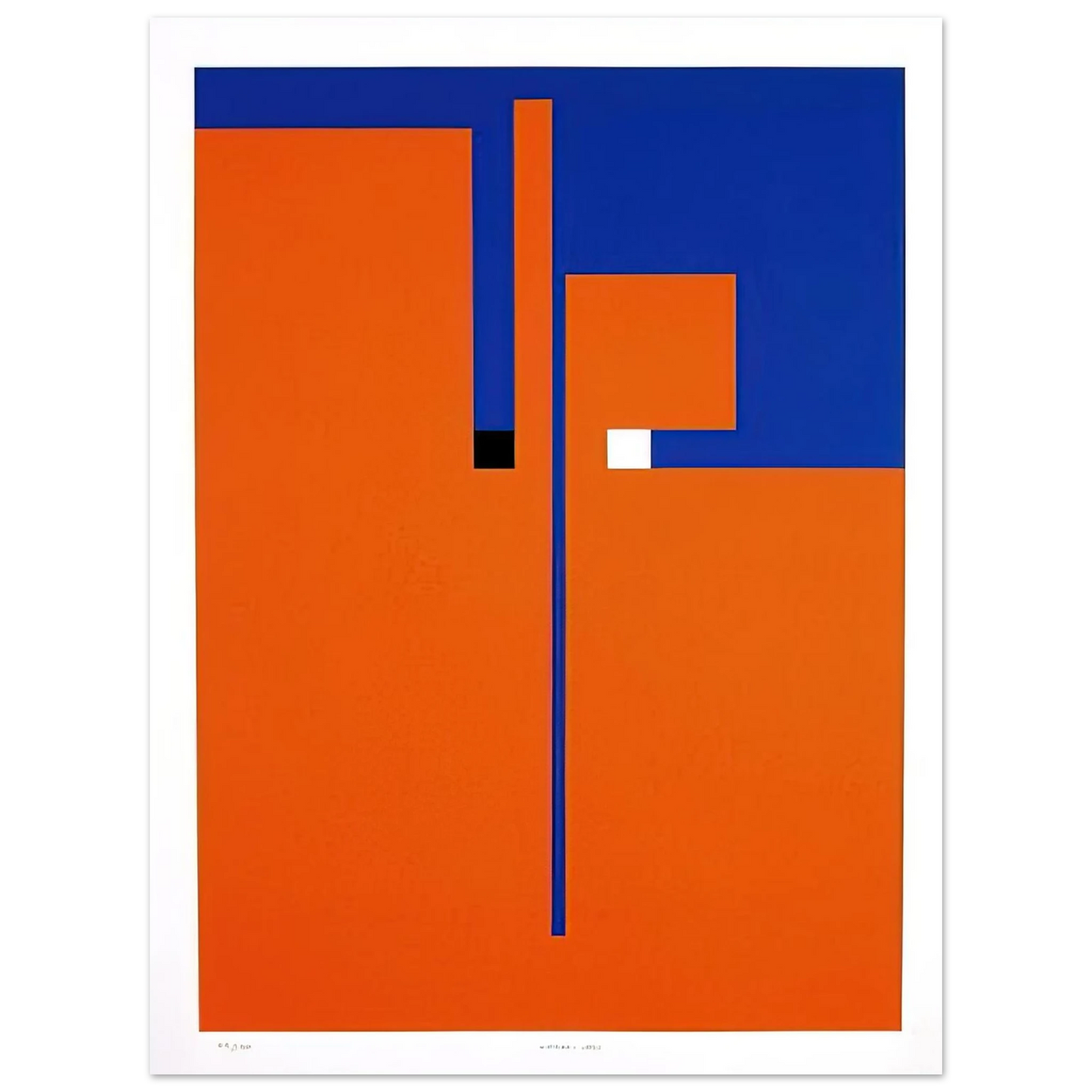 Bruno Munari - Tribute to Santomaso - Concretism 75x100 cm / 30x40inches Fine Art Poster