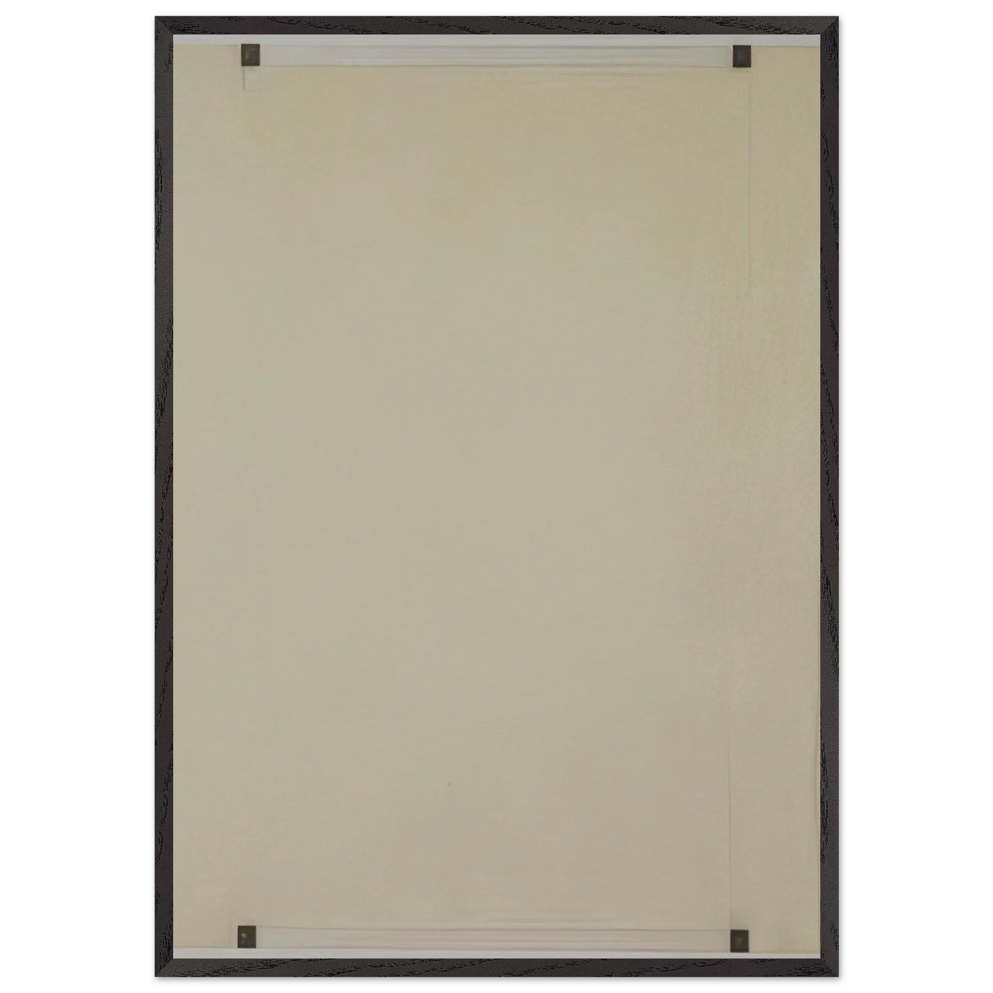 Untitled - 1976 N6 - Robert Ryman 70x100 cm / 28x40 inches Framed Art Print – Black Wooden Frame