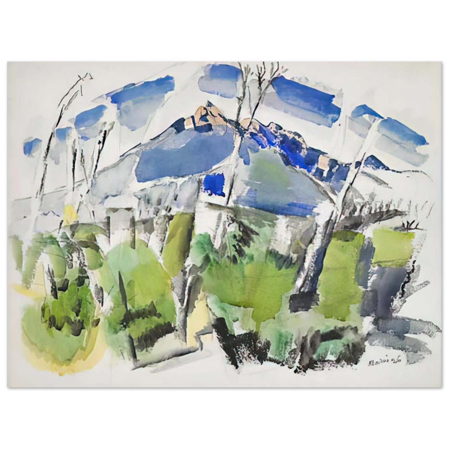 John Marin - Mt. Chocorua No. 1 - 1926 75x100 cm / 30x40inches Fine Art Poster