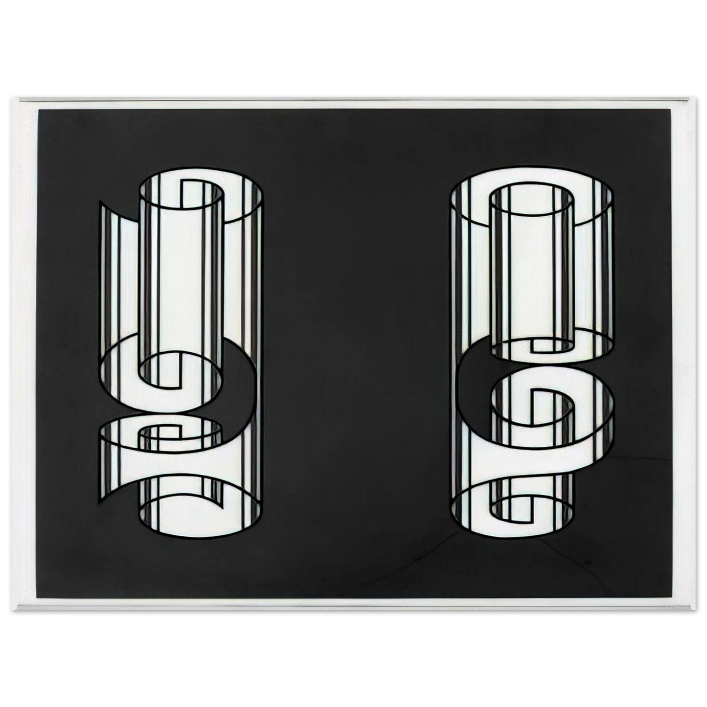 Josef Albers - ROLLED WRONGLY 1931 75x100 cm / 30x40inches Fine Art Poster