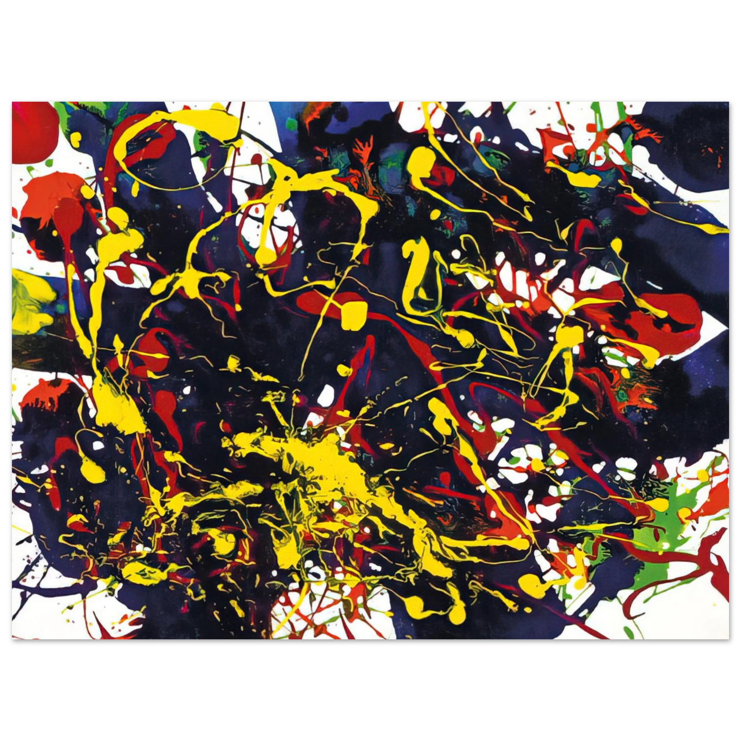 Sam Francis - Untitled SFP94-79 SFF 1755 75x100 cm / 30x40inches Fine Art Poster