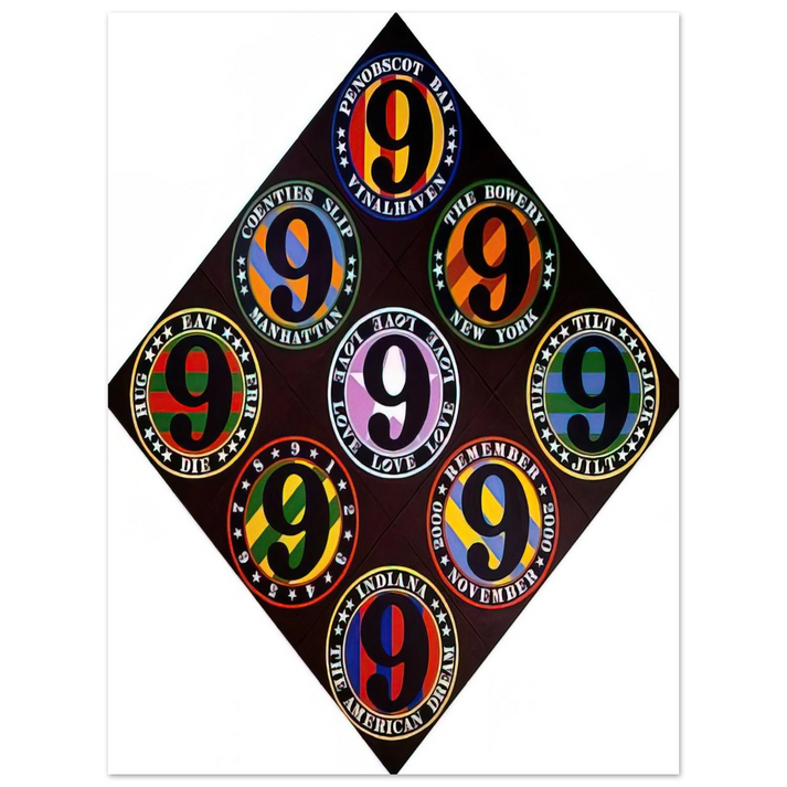Robert Indiana - The Ninth American Dream 75x100 cm / 30x40inches Fine Art Poster
