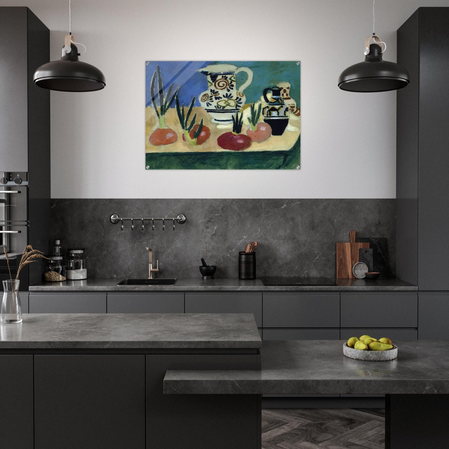 THE RED ONIONS 1906 - Henri Matisse Acrylic Print - 70x100 cm / 28x40″ inches
