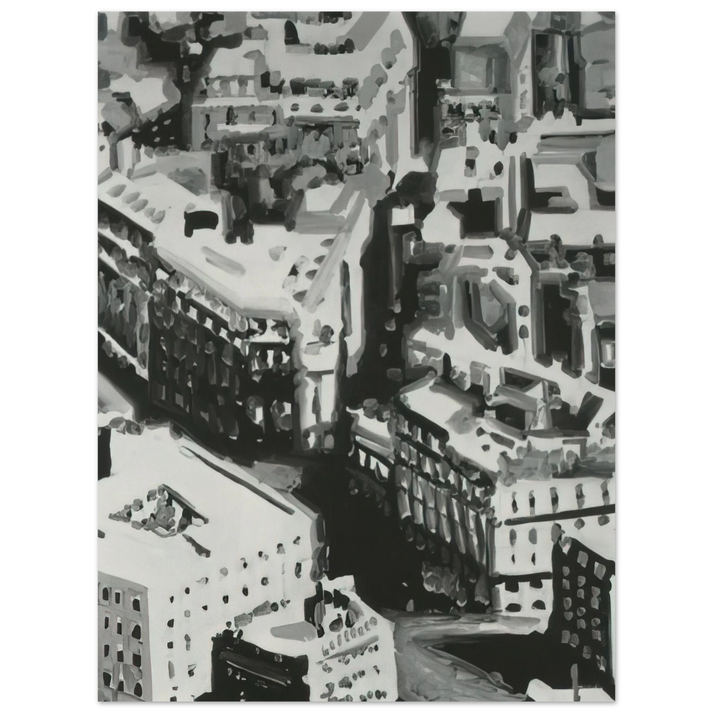 Gerhard Richter - TOWNSCAPE P1 1968 75x100 cm / 30x40inches Fine Art Poster