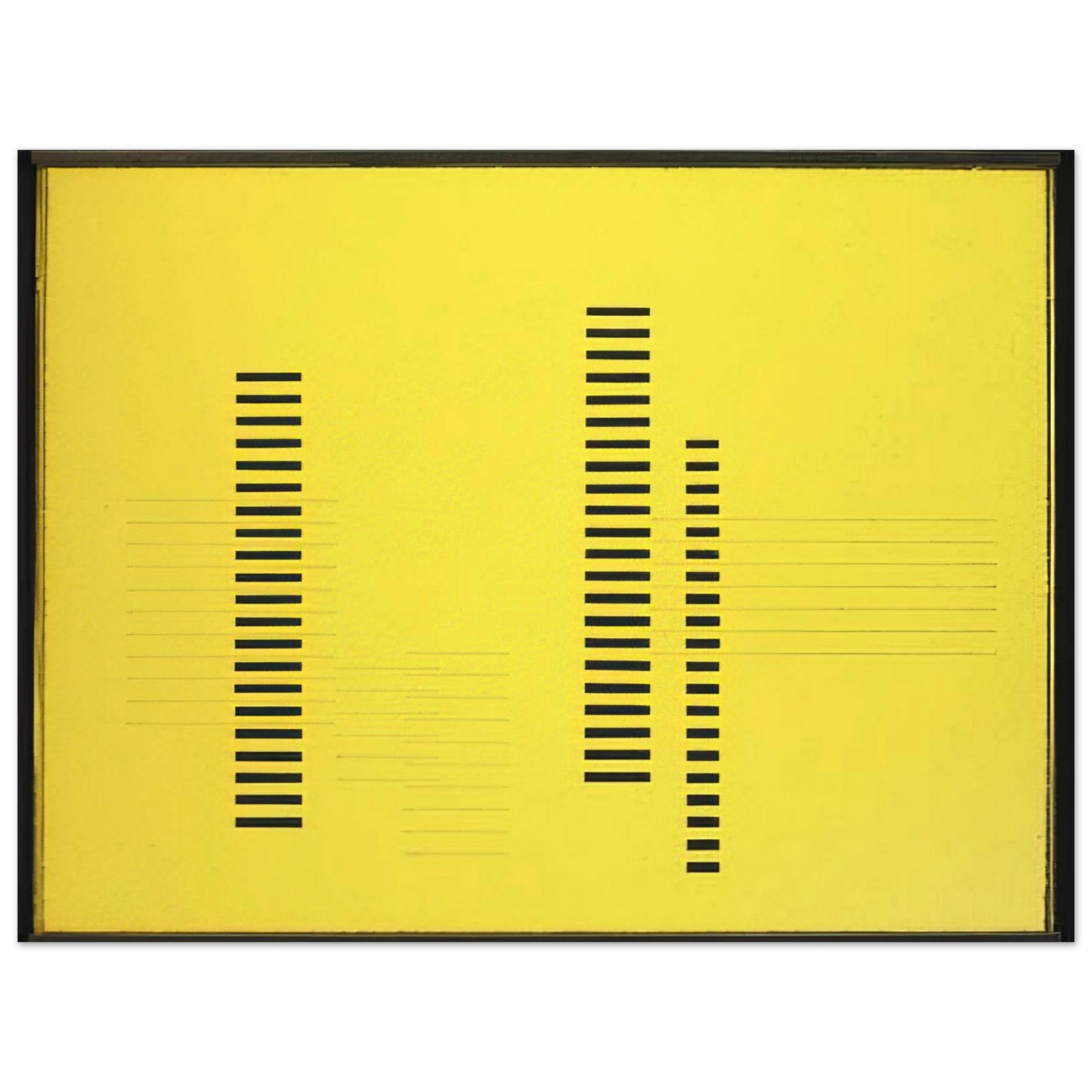 Josef Albers - SKYSCRAPERS ON TRANSPARENT YELLOW 1929 75x100 cm / 30x40inches Fine Art Poster