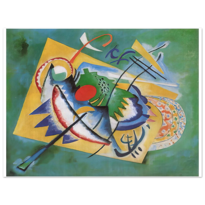 Wassily Kandinsky - RED OVAL 1920 75x100 cm / 30x40inches Fine Art Poster