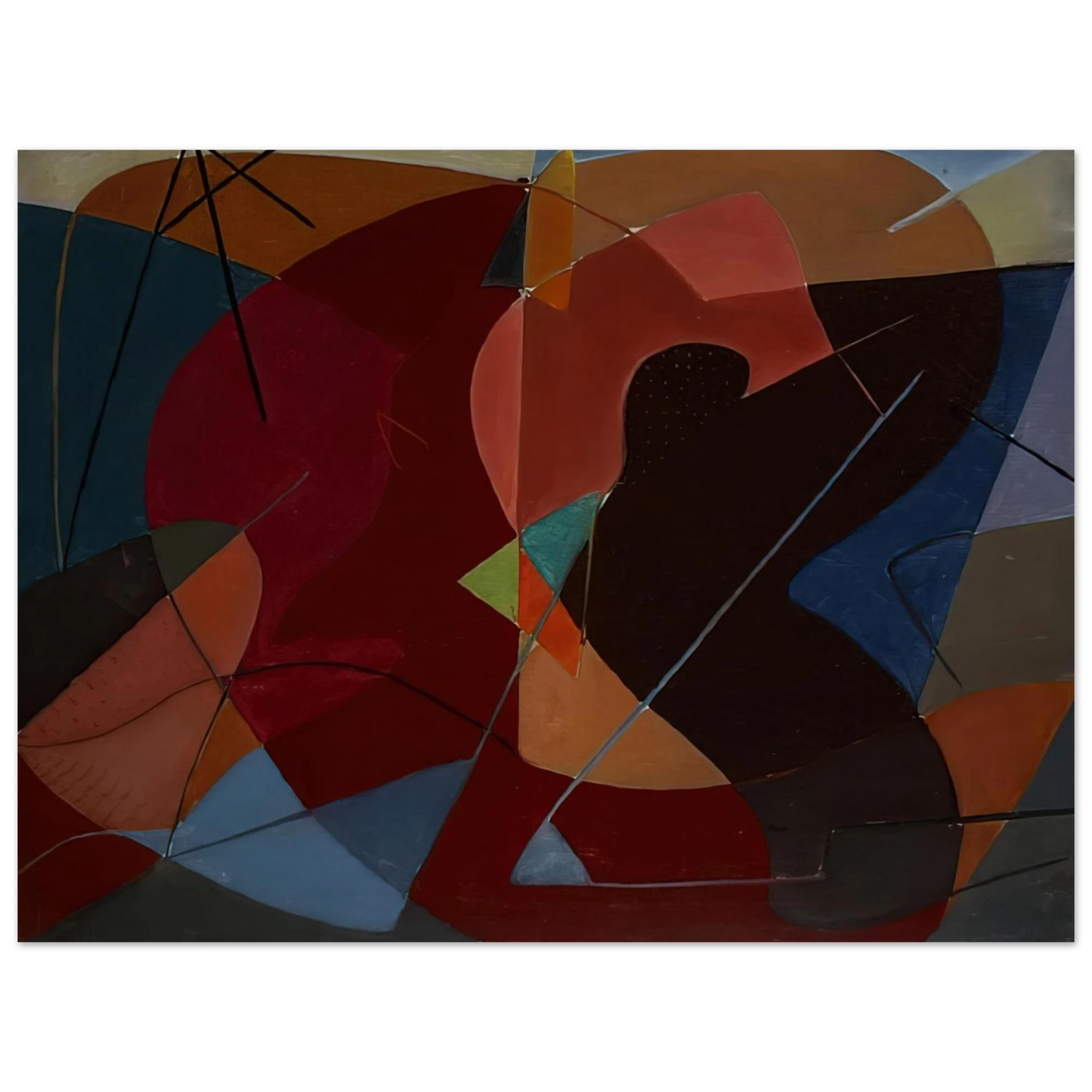 John Ferren - Untitled No 8 - 1932 75x100 cm / 30x40inches Fine Art Poster