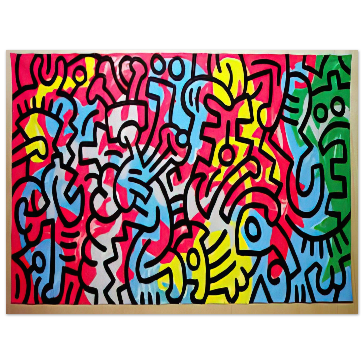 Keith Haring - UNTITLED 1987 75x100 cm / 30x40inches Fine Art Poster