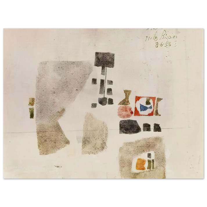 Julius Bissier - Komposition - 1956 75x100 cm / 30x40inches Fine Art Poster