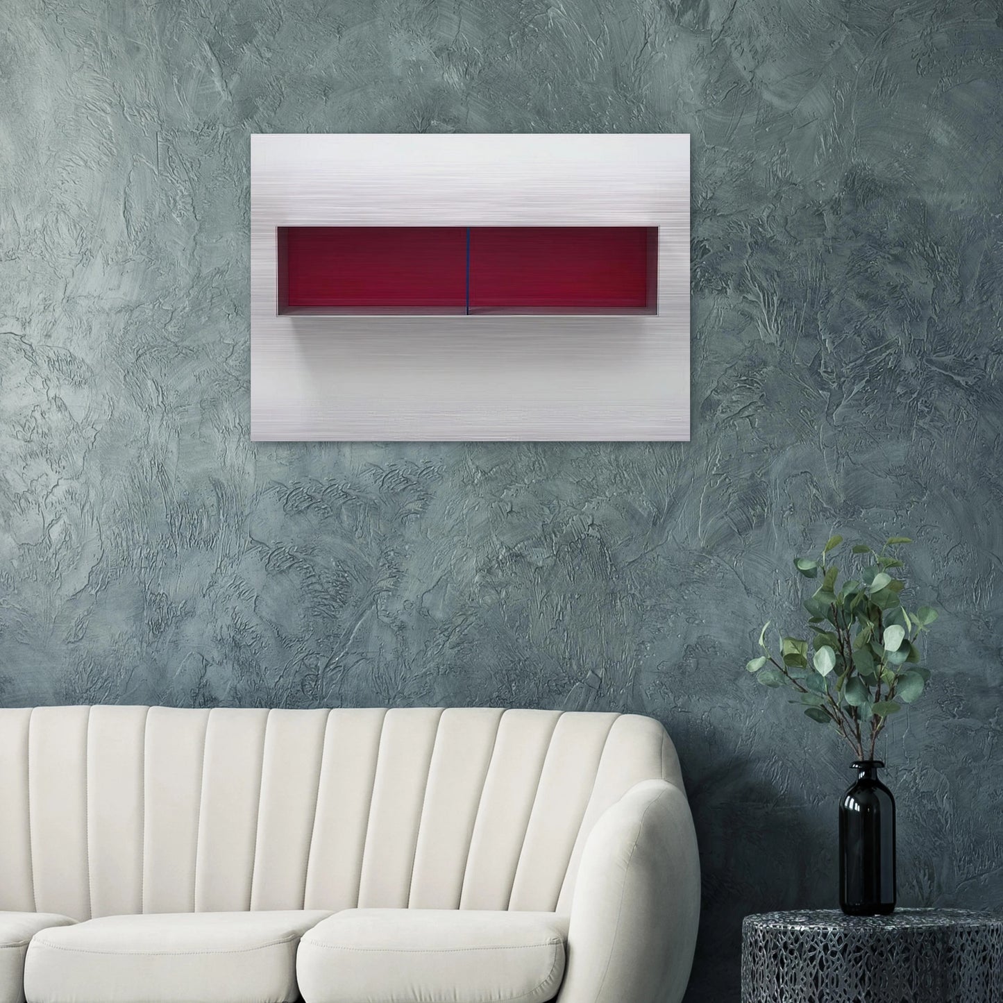 Untitled Menziken - 1991 - Donald Judd Brushed Aluminum Print - 70x100 cm / 28x40 inches | Donald Judd Aluminum Print | Donald Judd Prints