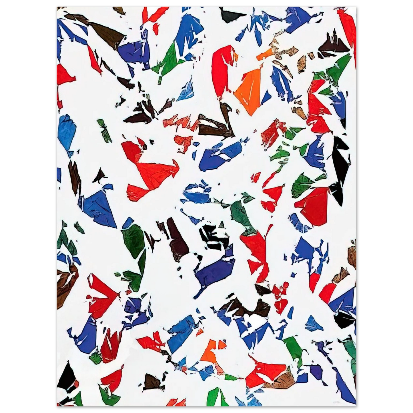 Simon Hantai - Blancs - 1973 75x100 cm / 30x40inches Fine Art Poster