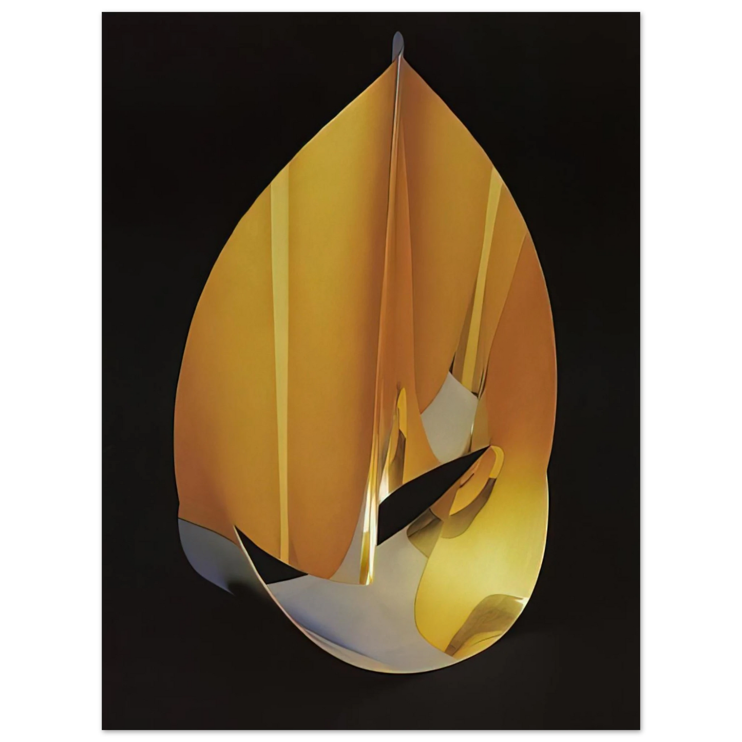 Max Bill - Area of a pentagon in space with plain circumference - 1977 75x100 cm / 30x40inches Fine Art Poster